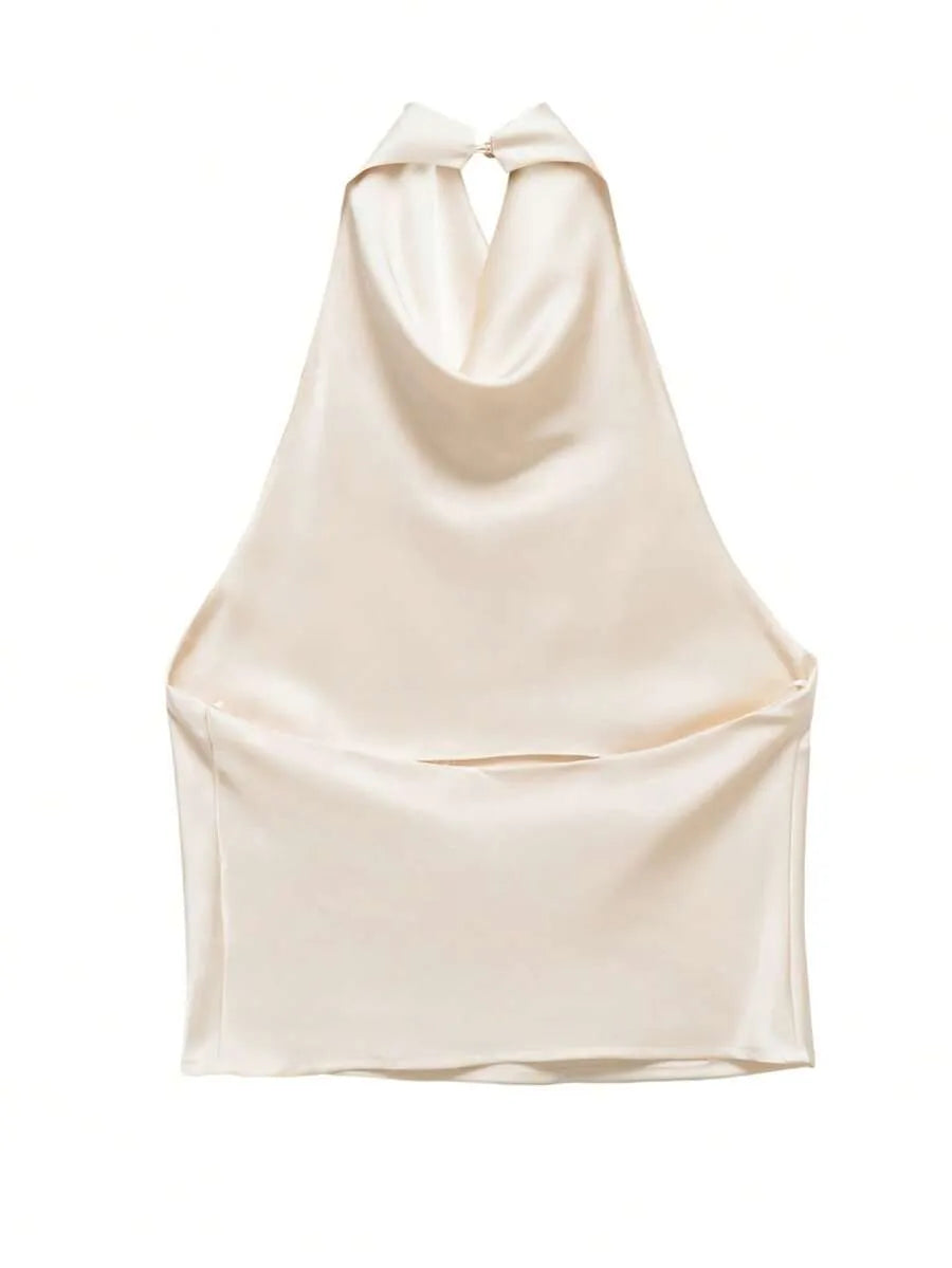 Blusa de satén