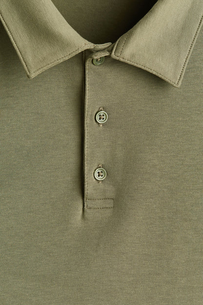 Chemise ajustada de algodón unicolor