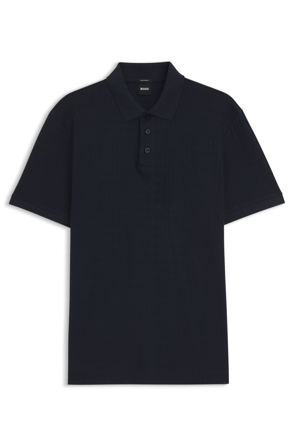 Chemise de algodón con jacquard geométrico