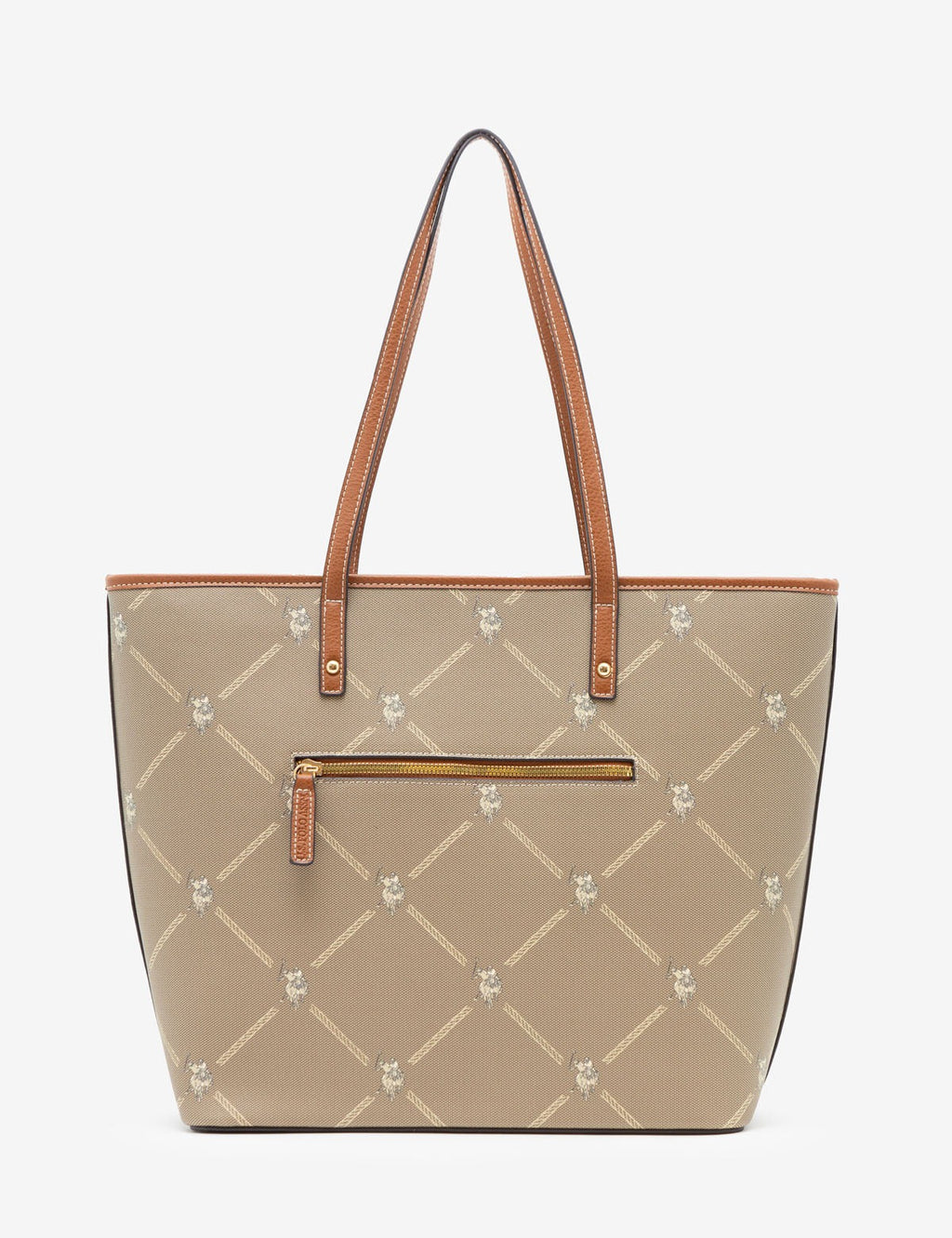 Cartera tipo tote grande con logo
