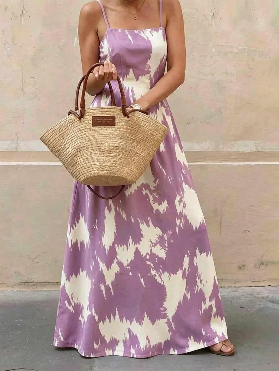 Vestido casual de espalda descubierta