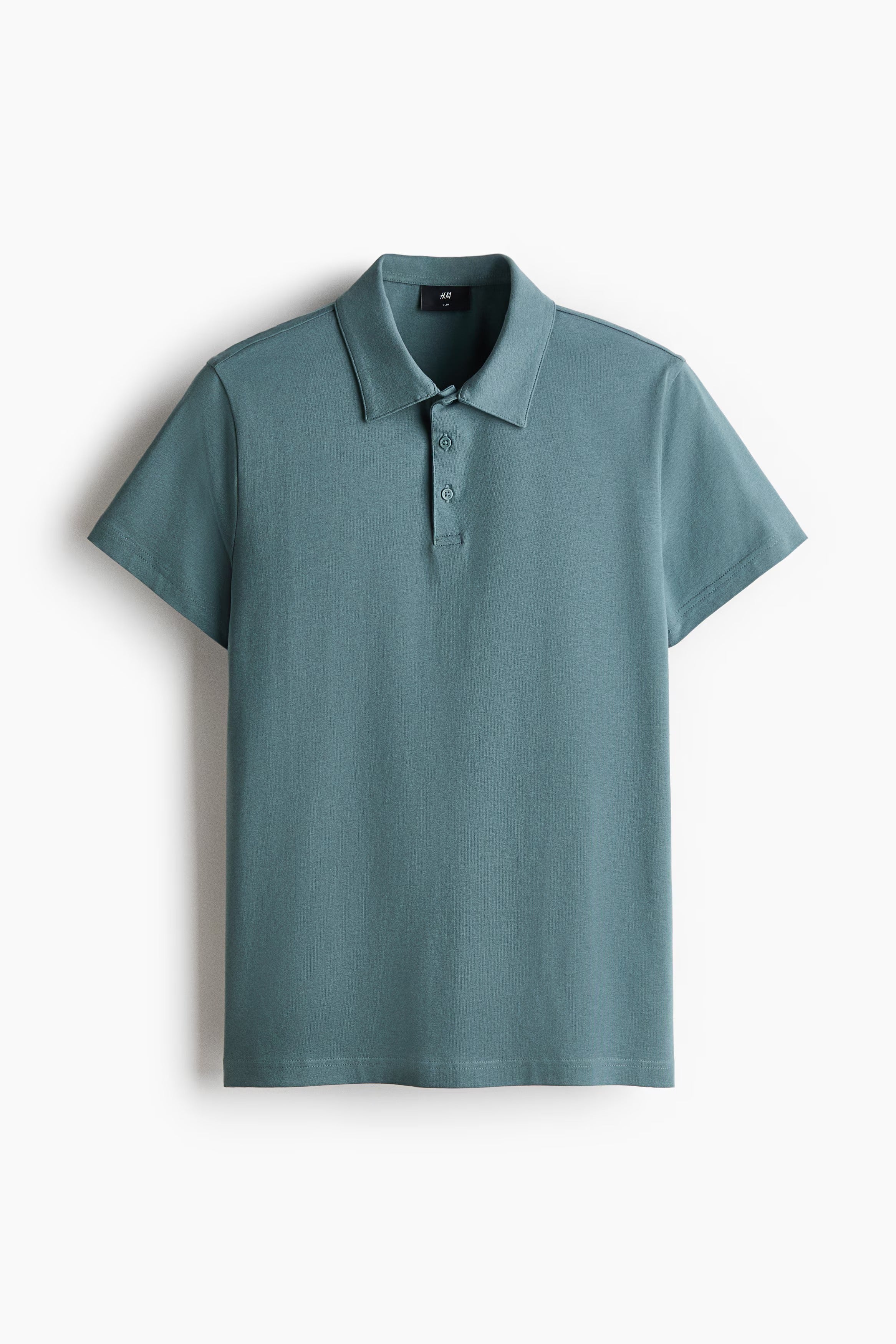 Chemise ajustada de algodón unicolor