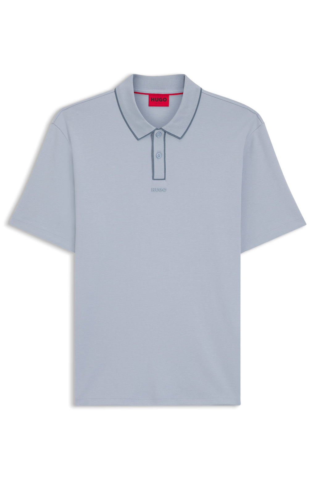 Chemise de algodón de lujo con ribetes en contraste
