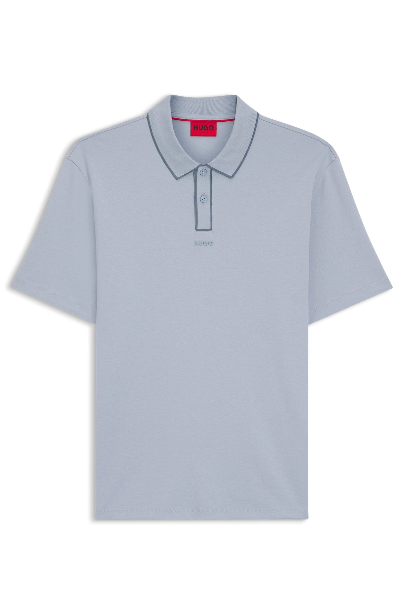 Chemise de algodón de lujo con ribetes en contraste