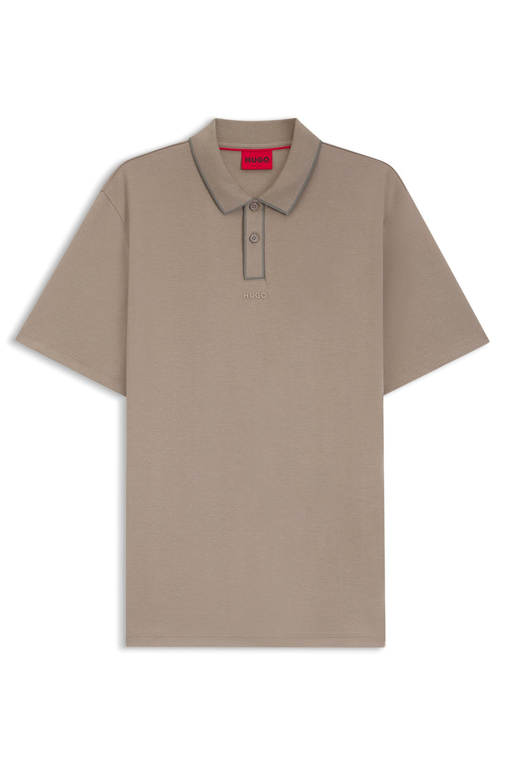 Chemise de algodón de lujo con ribetes en contraste