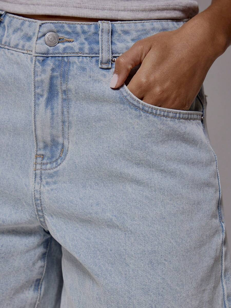 Short casual de talle medio