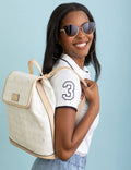 Bolso tipo morral con estampado