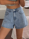 Short casual corte alto