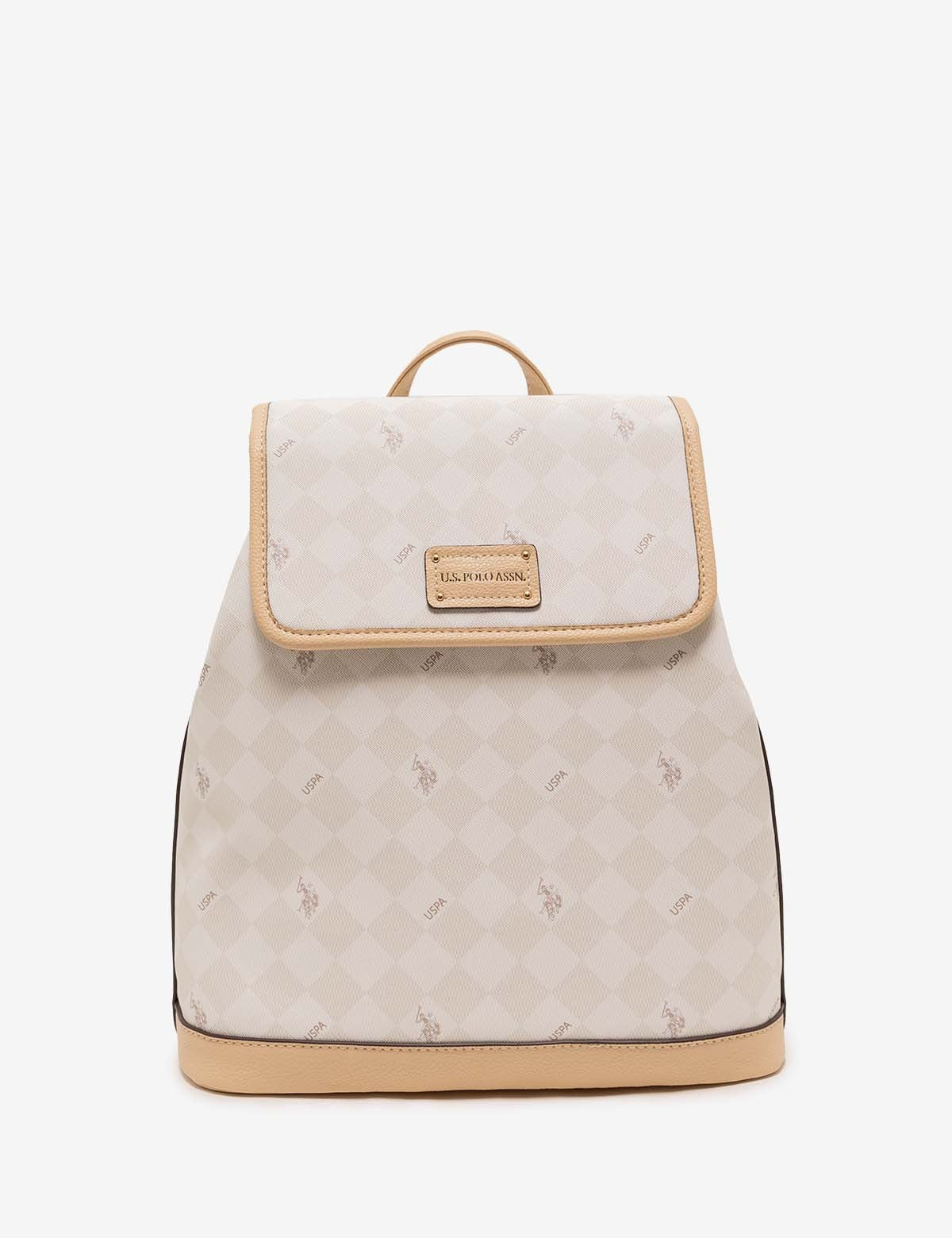 Bolso tipo morral con estampado