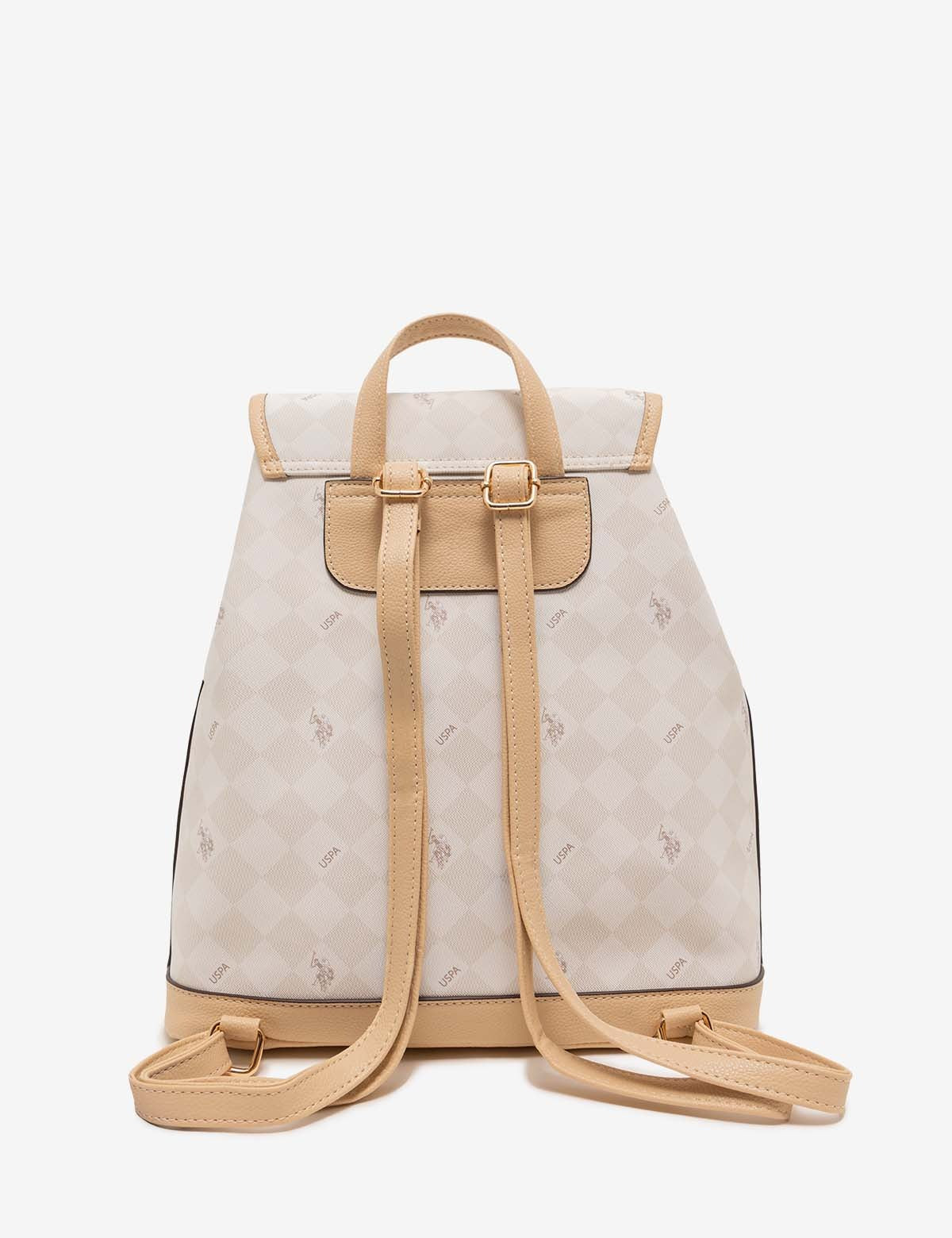 Bolso tipo morral con estampado