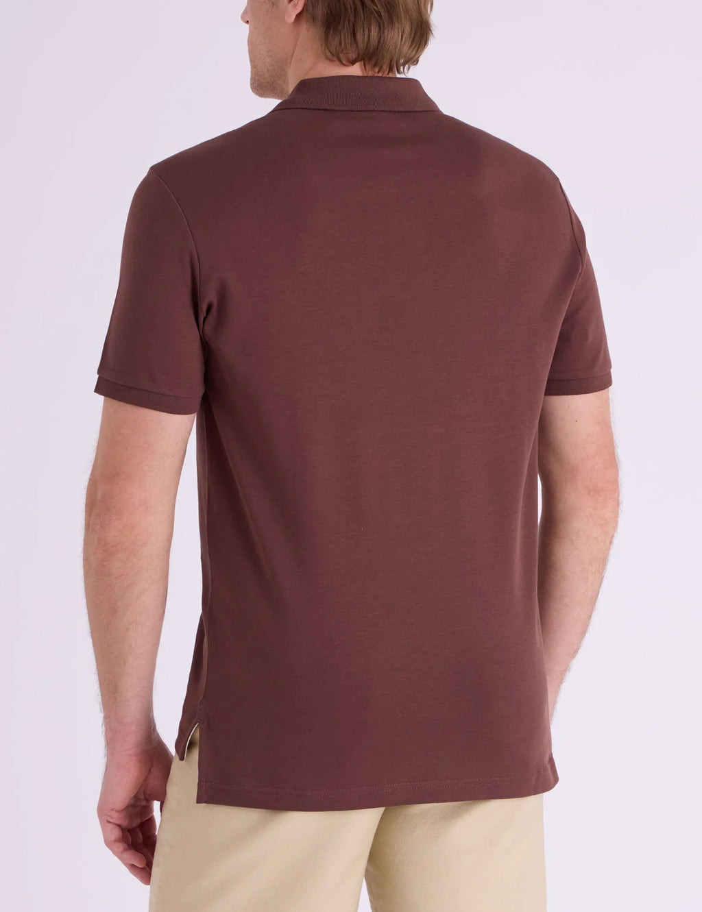 Chemise de algodón unicolor con logo de color