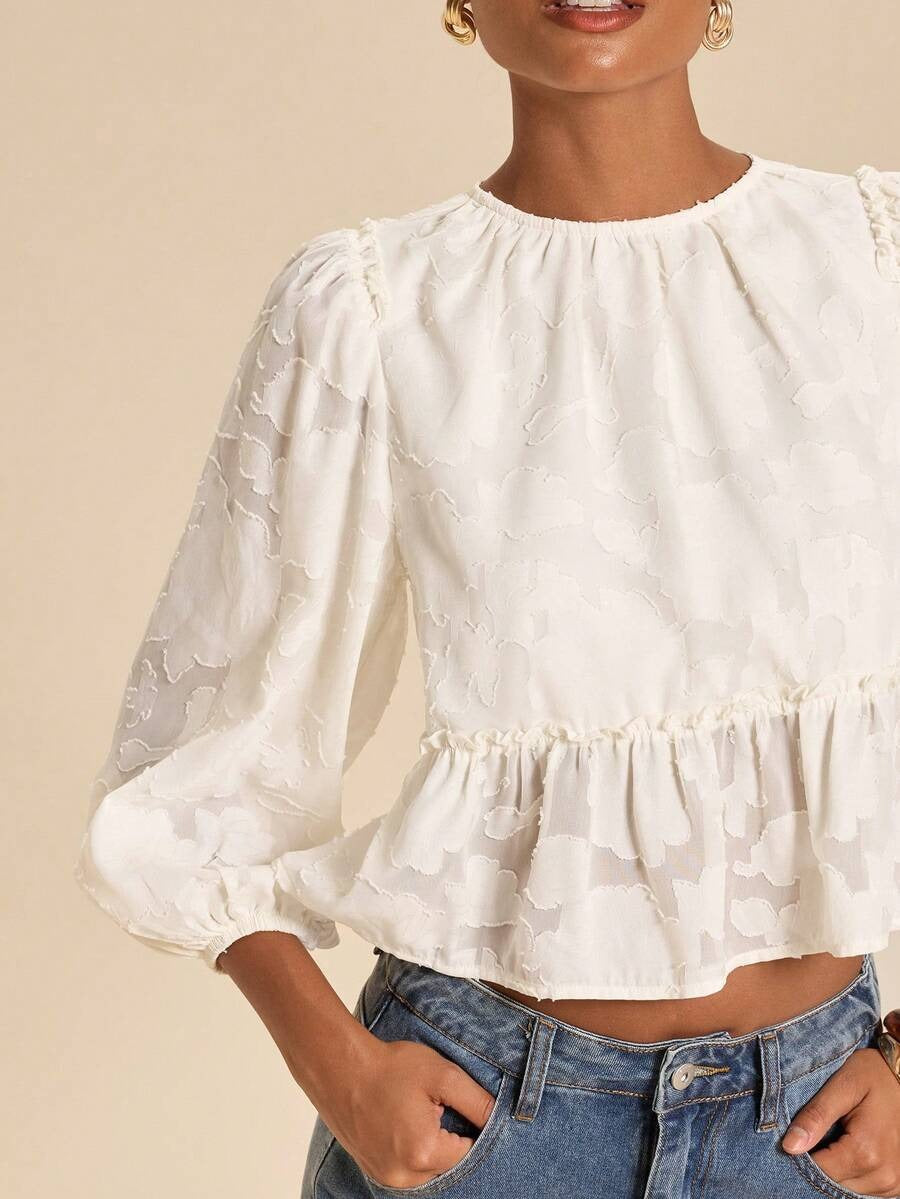 Blusa elegante estampada