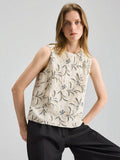Blusa texturizada bordada