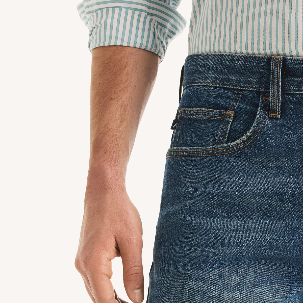Bermuda holgada denim 9"