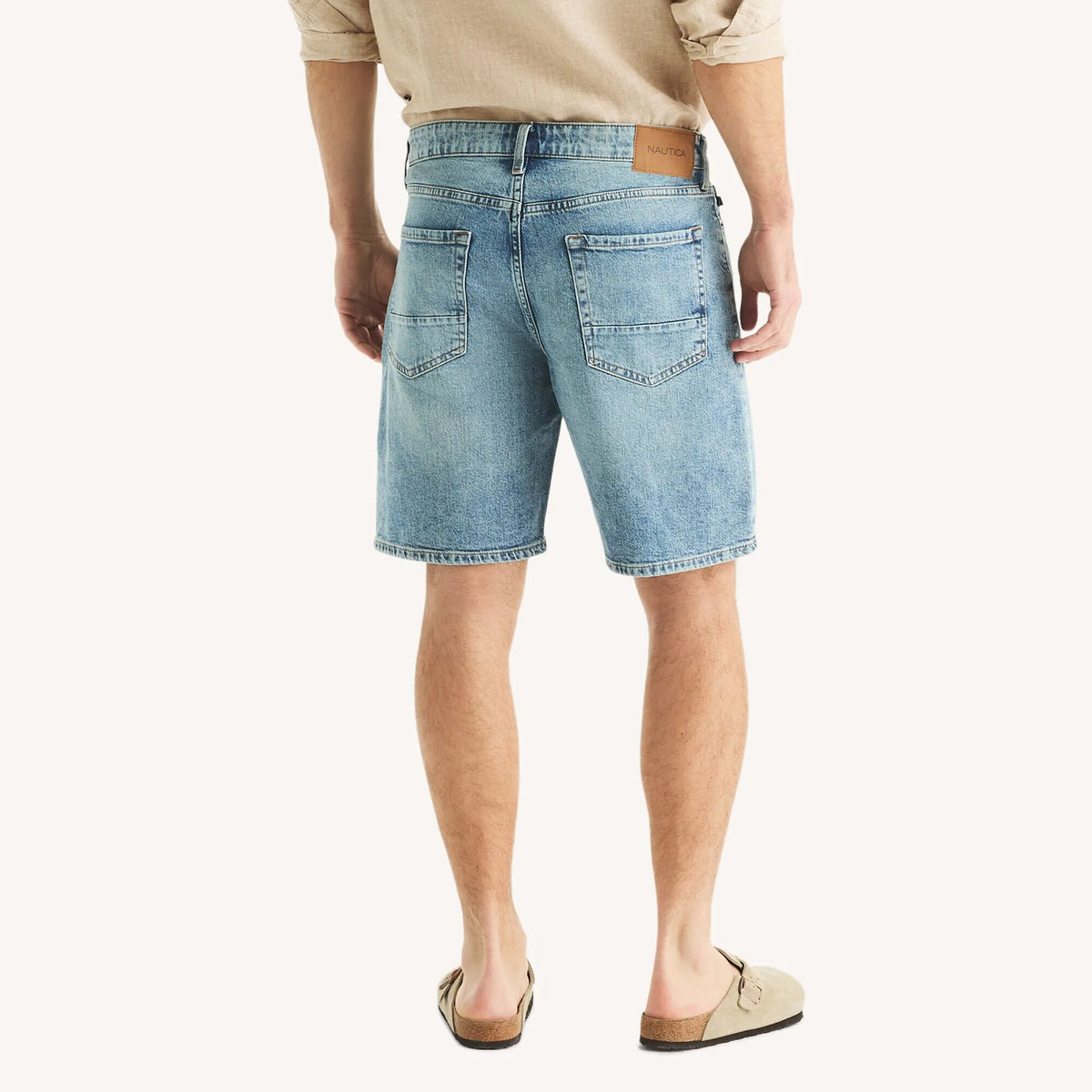 Bermuda holgada denim 9"