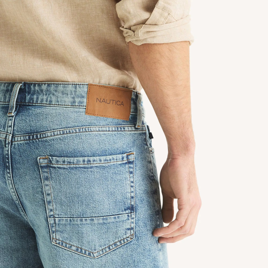 Bermuda holgada denim 9"