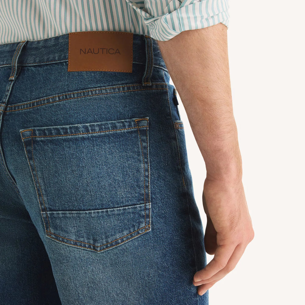 Bermuda holgada denim 9"