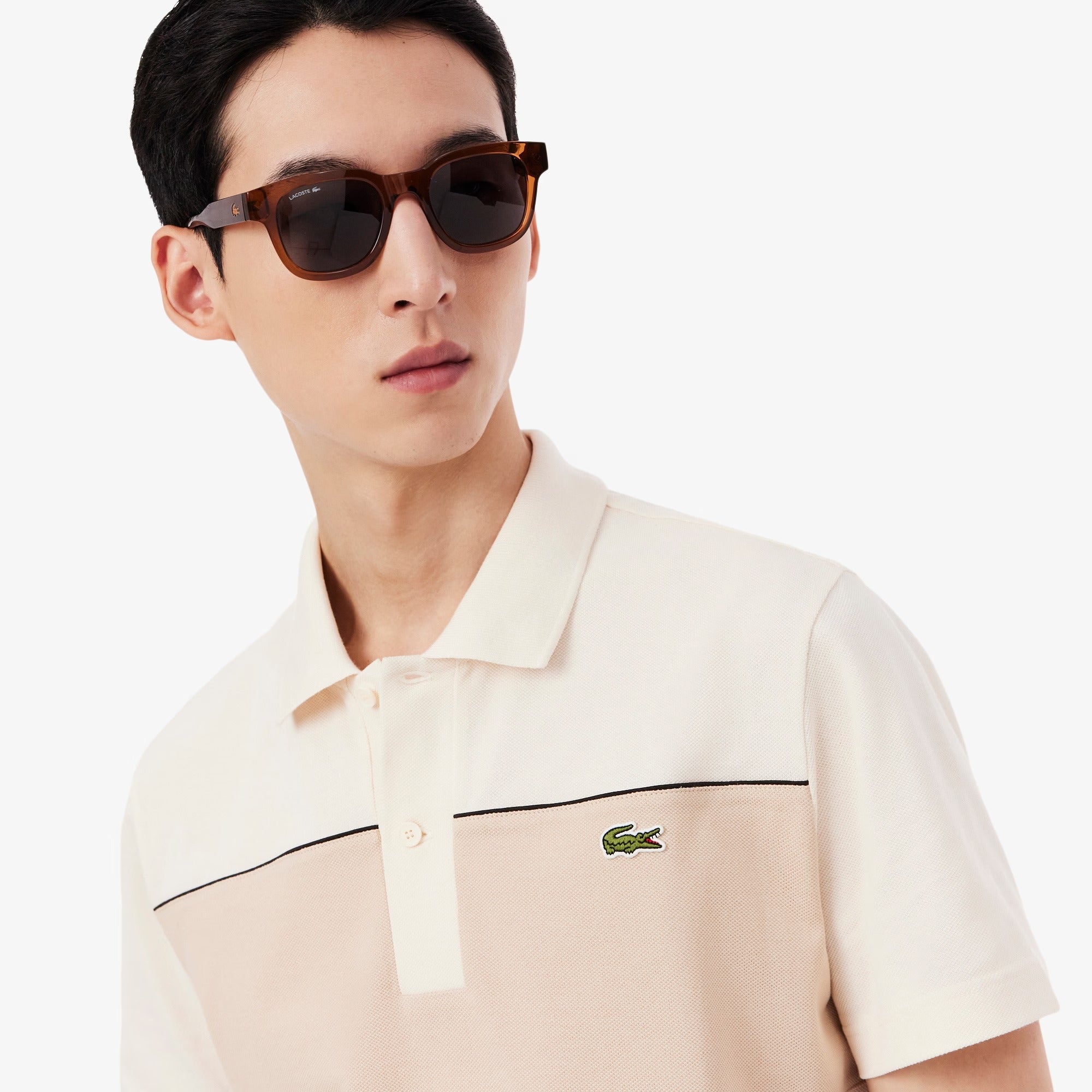 Chemise regular con colores combinados