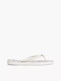 Sandalias con logo metálico
