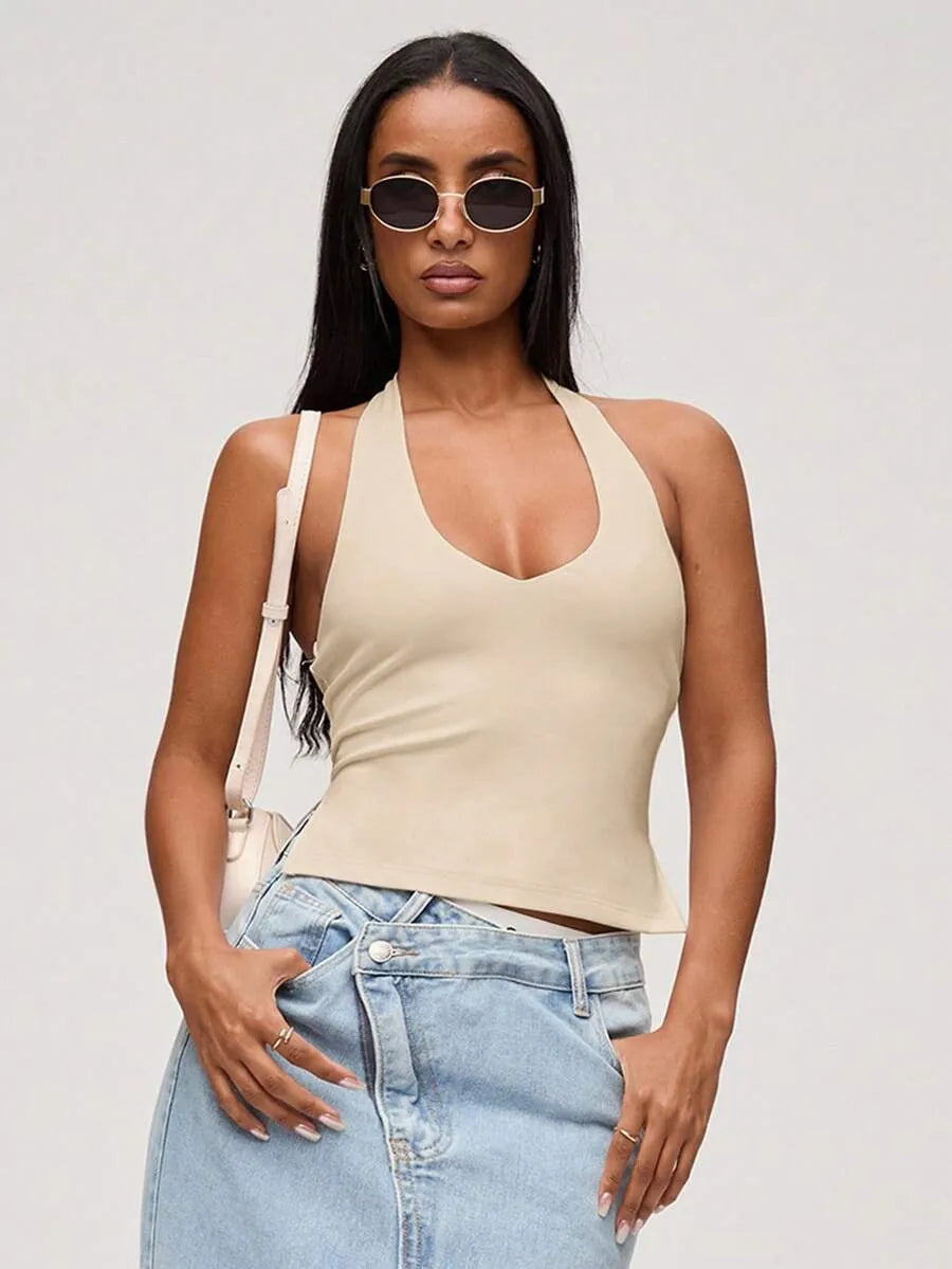 Top casual unicolor