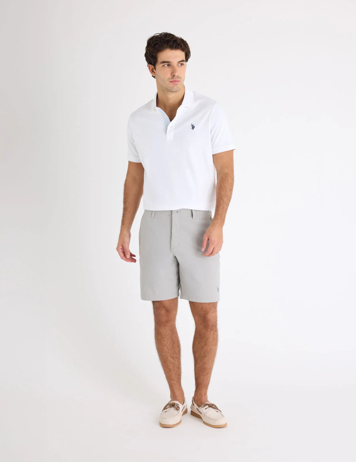 Chemise de algodón unicolor con logo