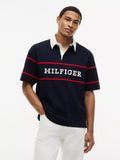 Chemise holgada con logo bordado estilo ruby