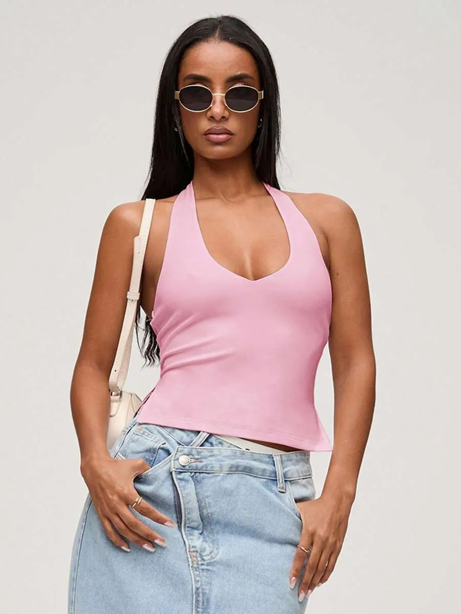 Top casual unicolor