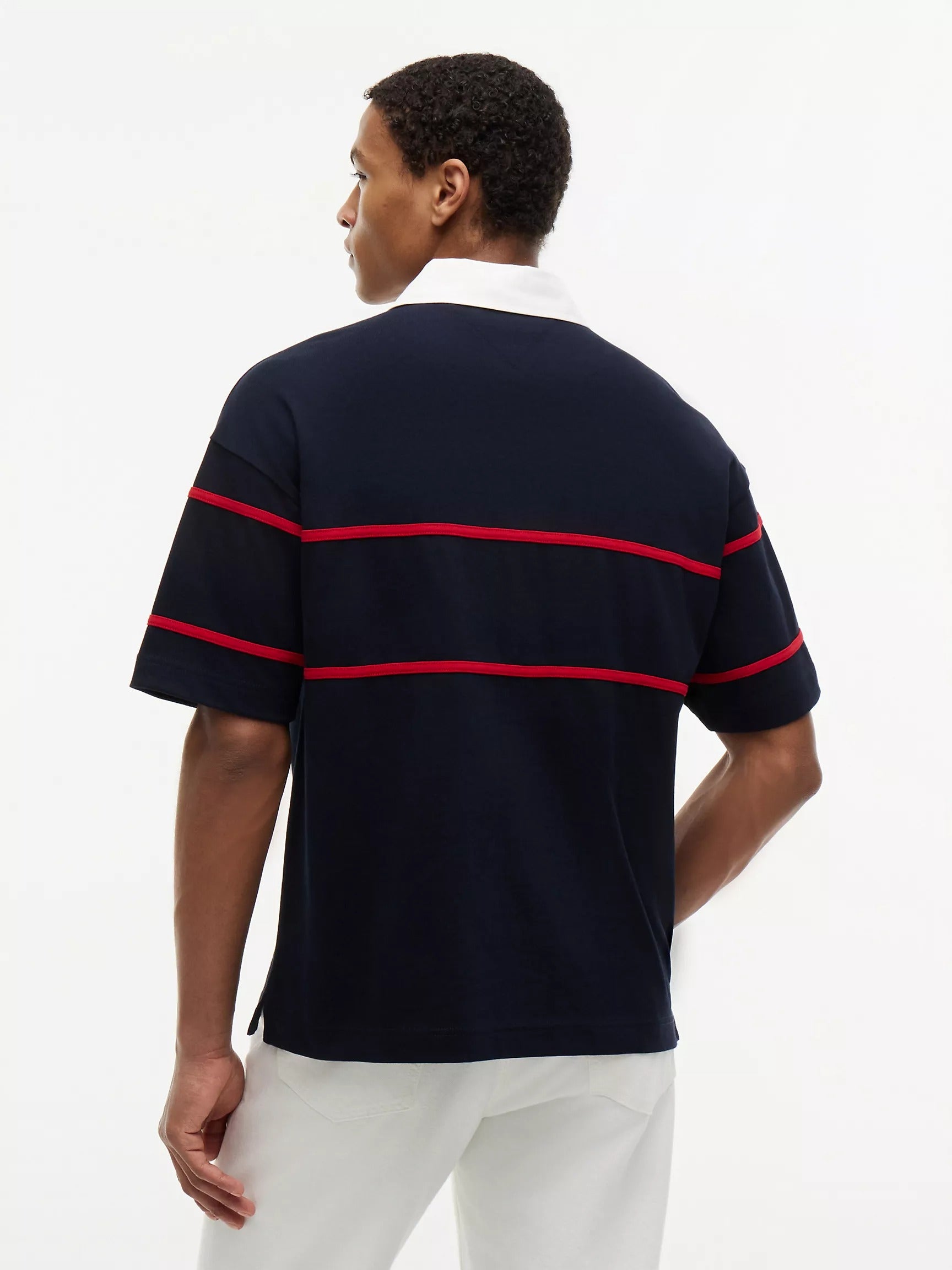 Chemise holgada con logo bordado estilo ruby