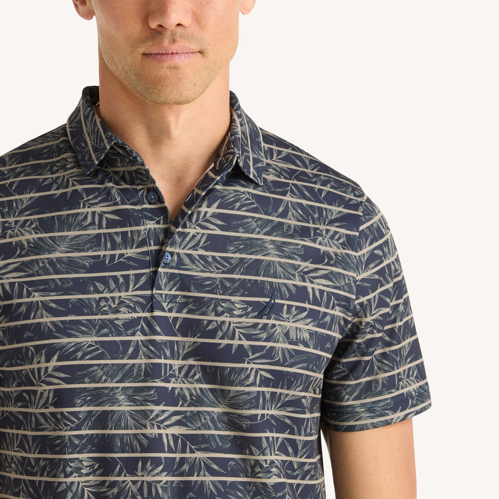 Chemise navtech con estampado y rayas