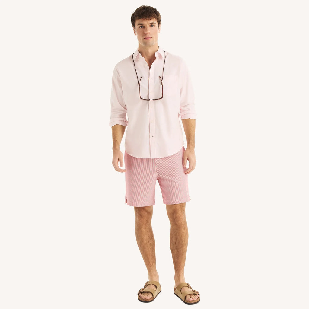 Traje de baño tipo short 7" con rayas verticales