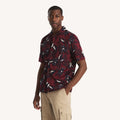 Camisa con estampado tropical