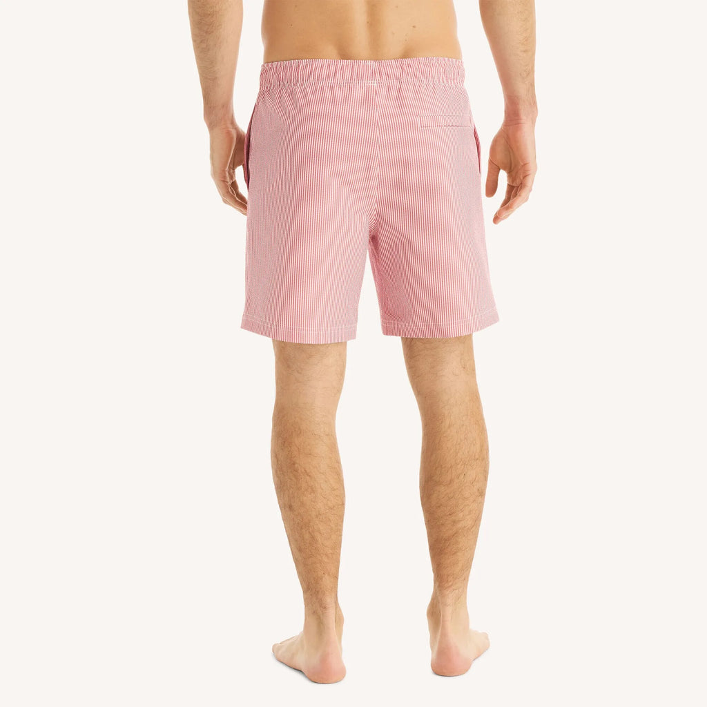 Traje de baño tipo short 7" con rayas verticales