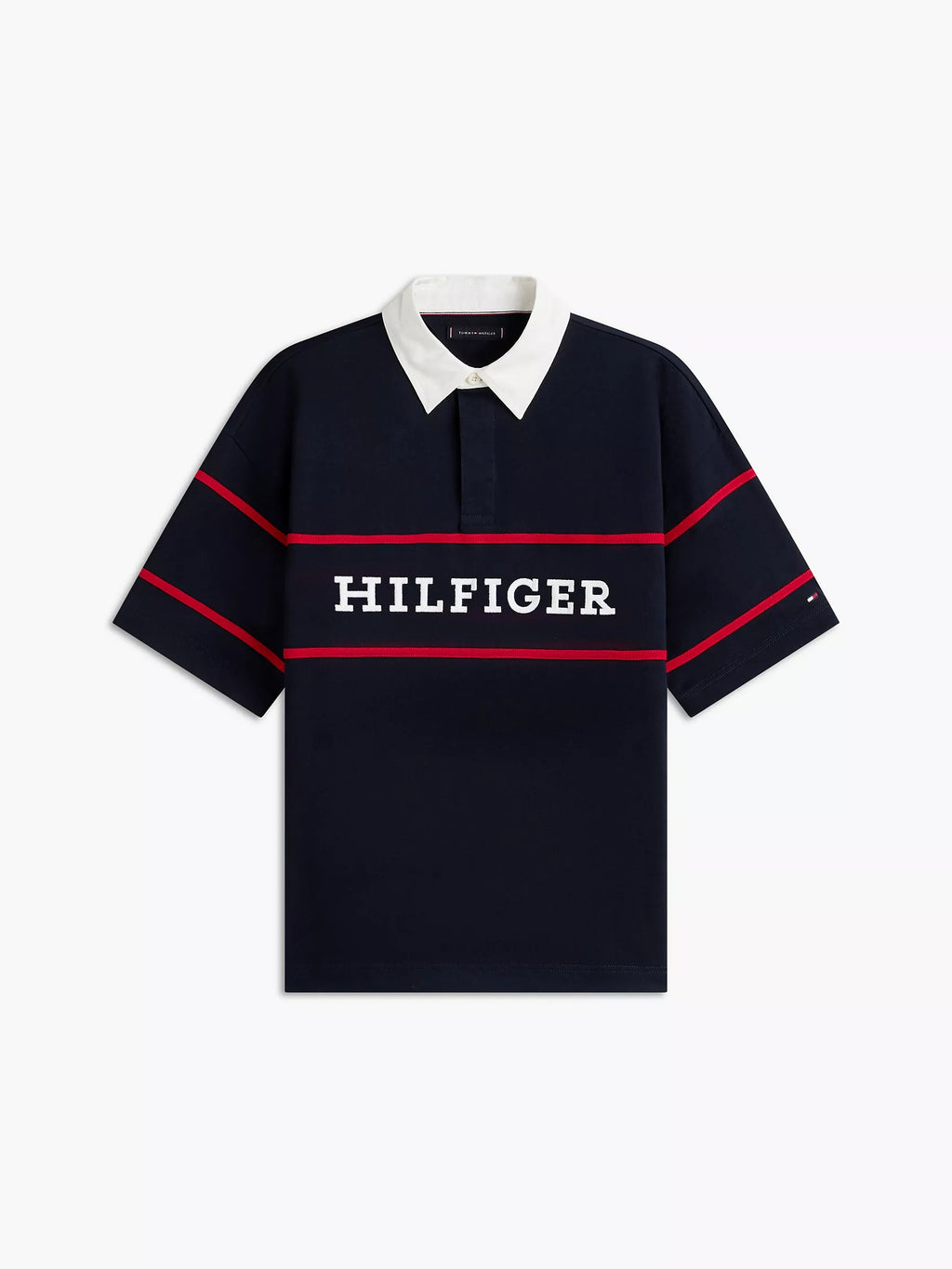 Chemise holgada con logo bordado estilo ruby
