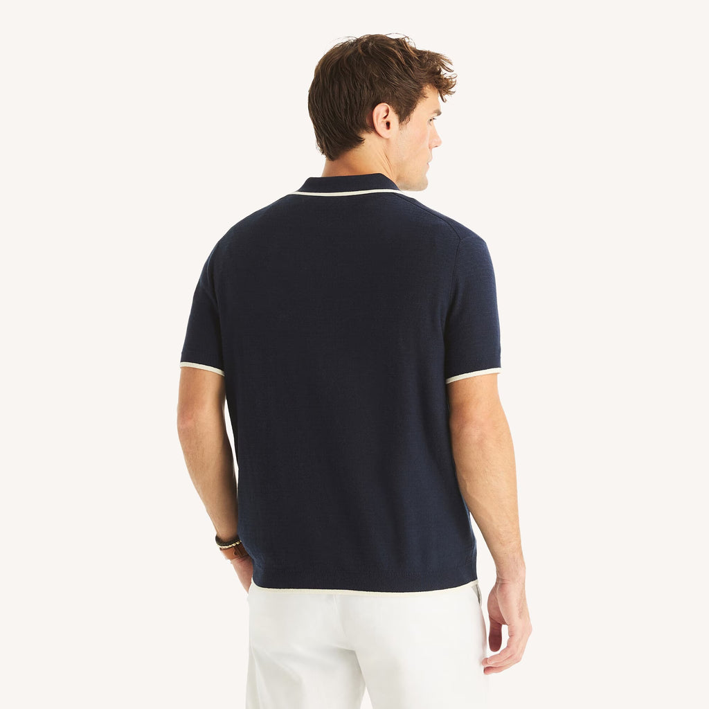 Chemise texturizado con tela de sueter
