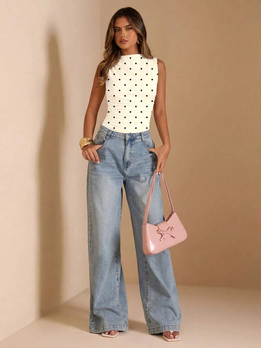 Body con estampado de lunares