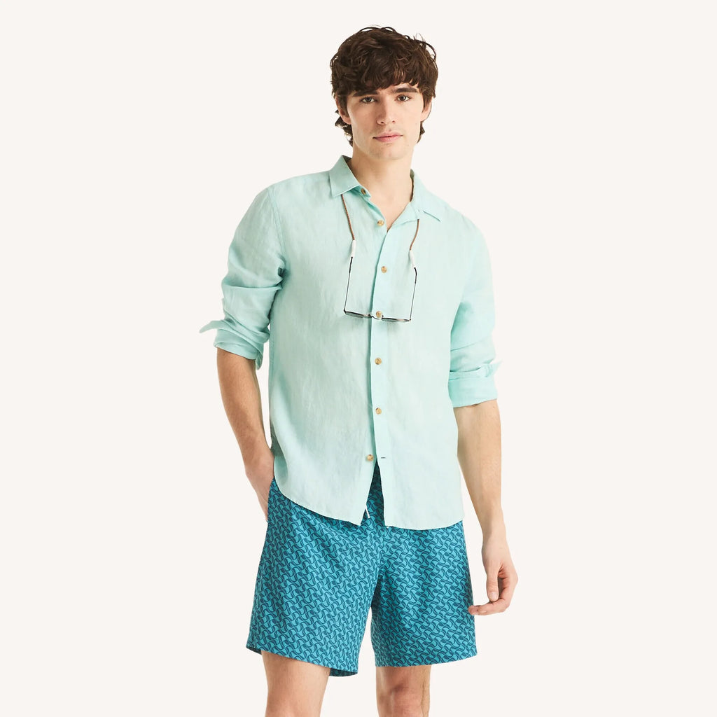 Traje de baño tipo short 7" con estampado