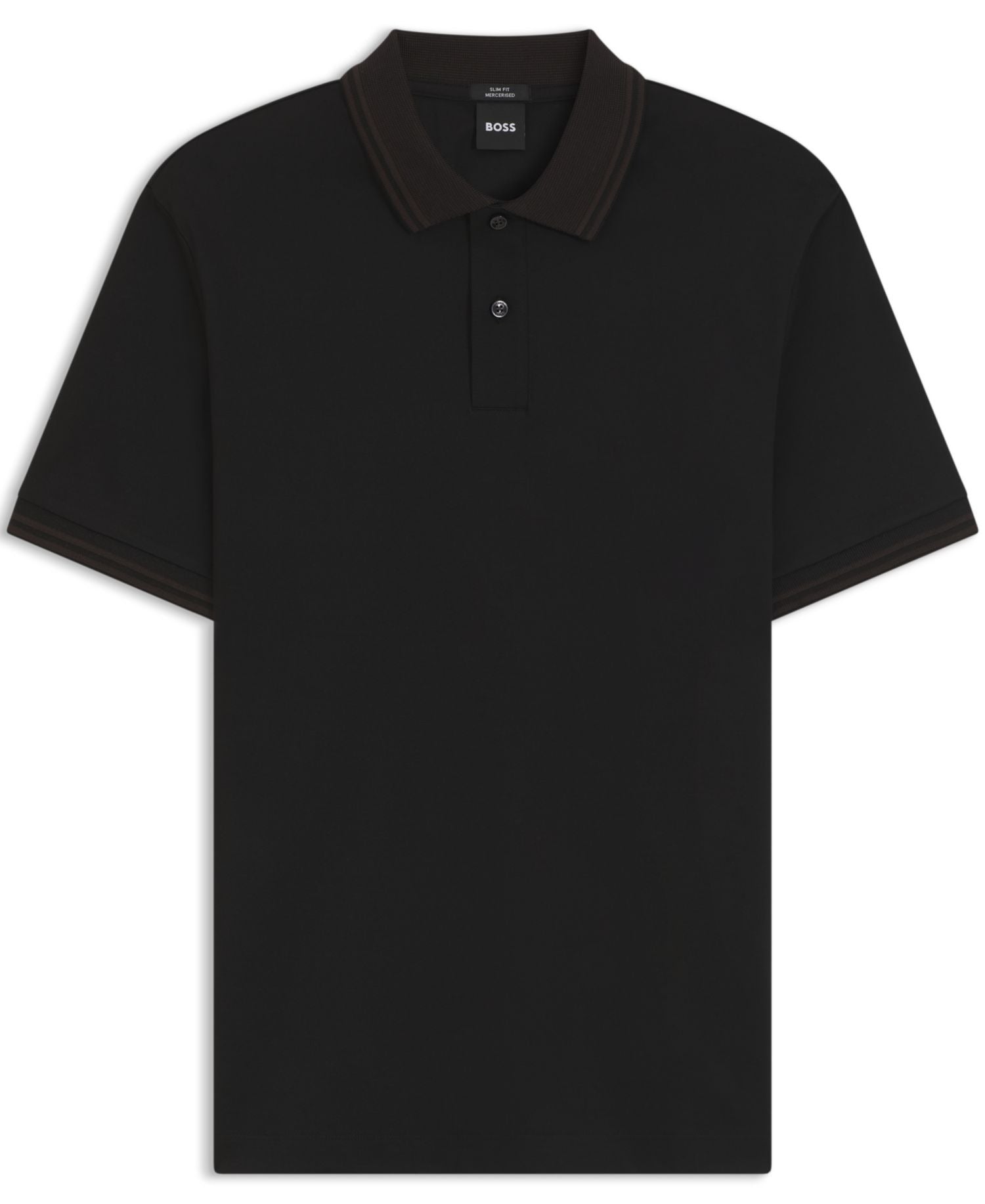 Chemise ajustada de algodón mercerizado