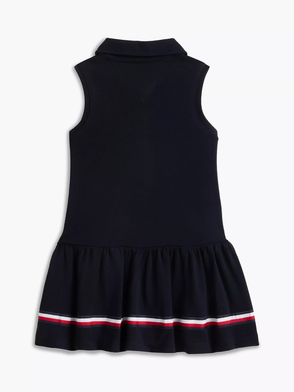 Vestido unicolor sin mangas con logo para pequeñas