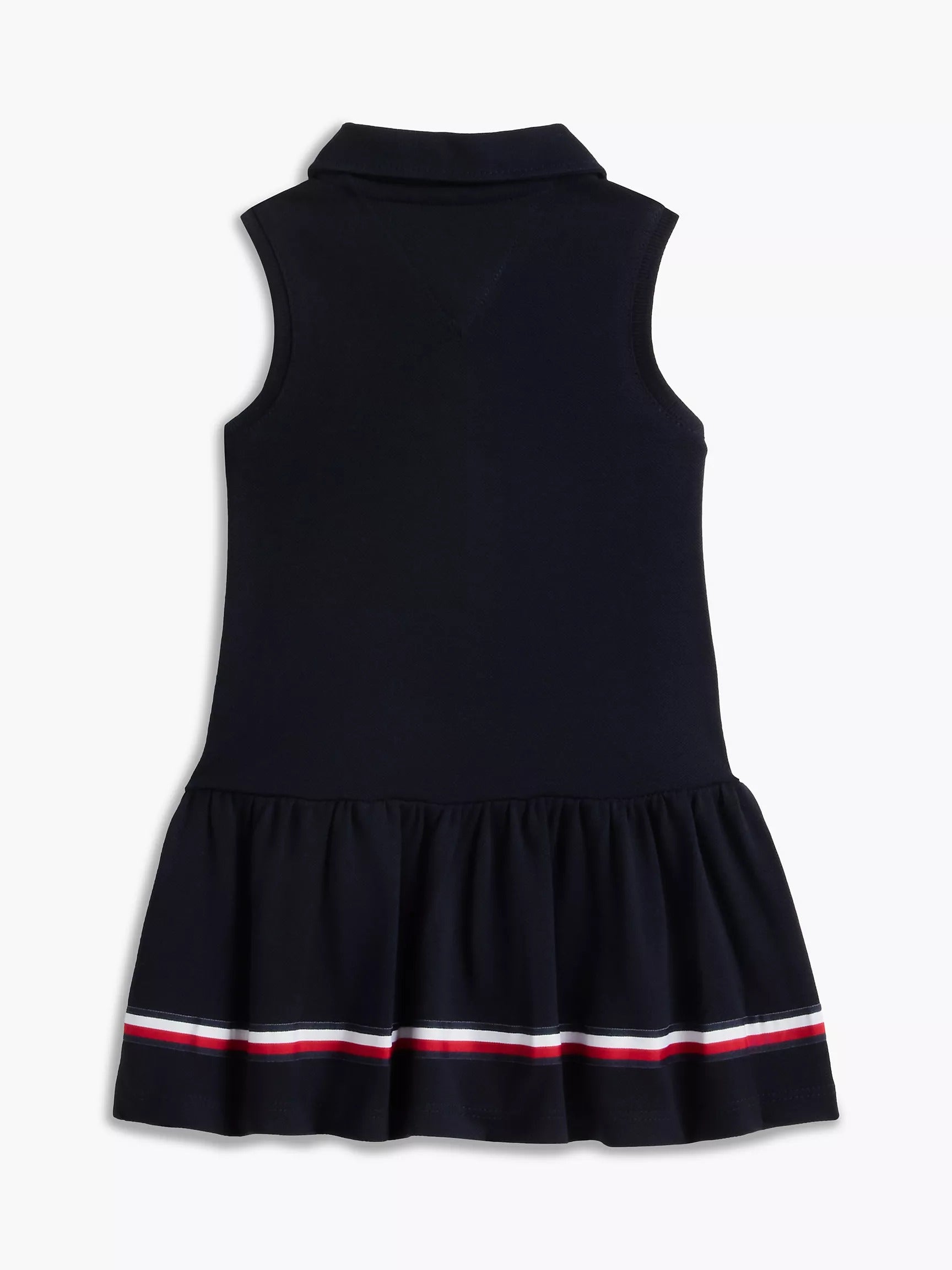 Vestido unicolor sin mangas con logo para pequeñas