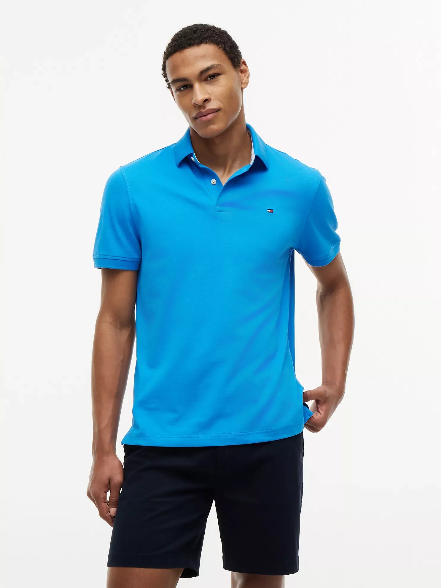 Chemise regular unicolor con logo