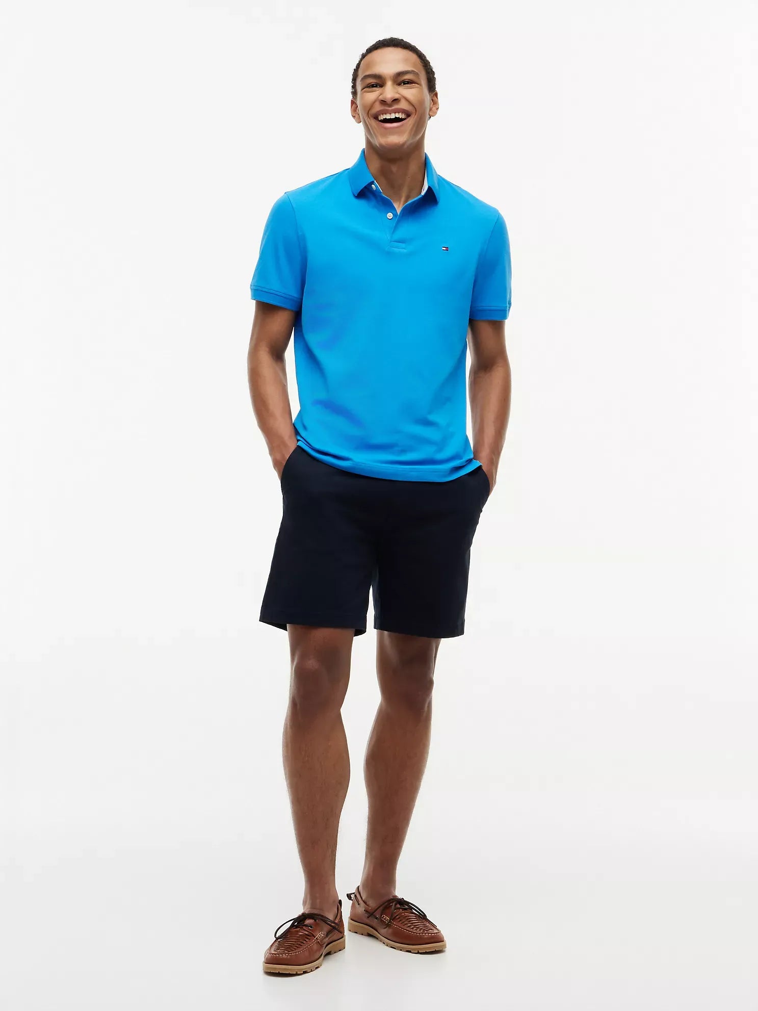 Chemise regular unicolor con logo