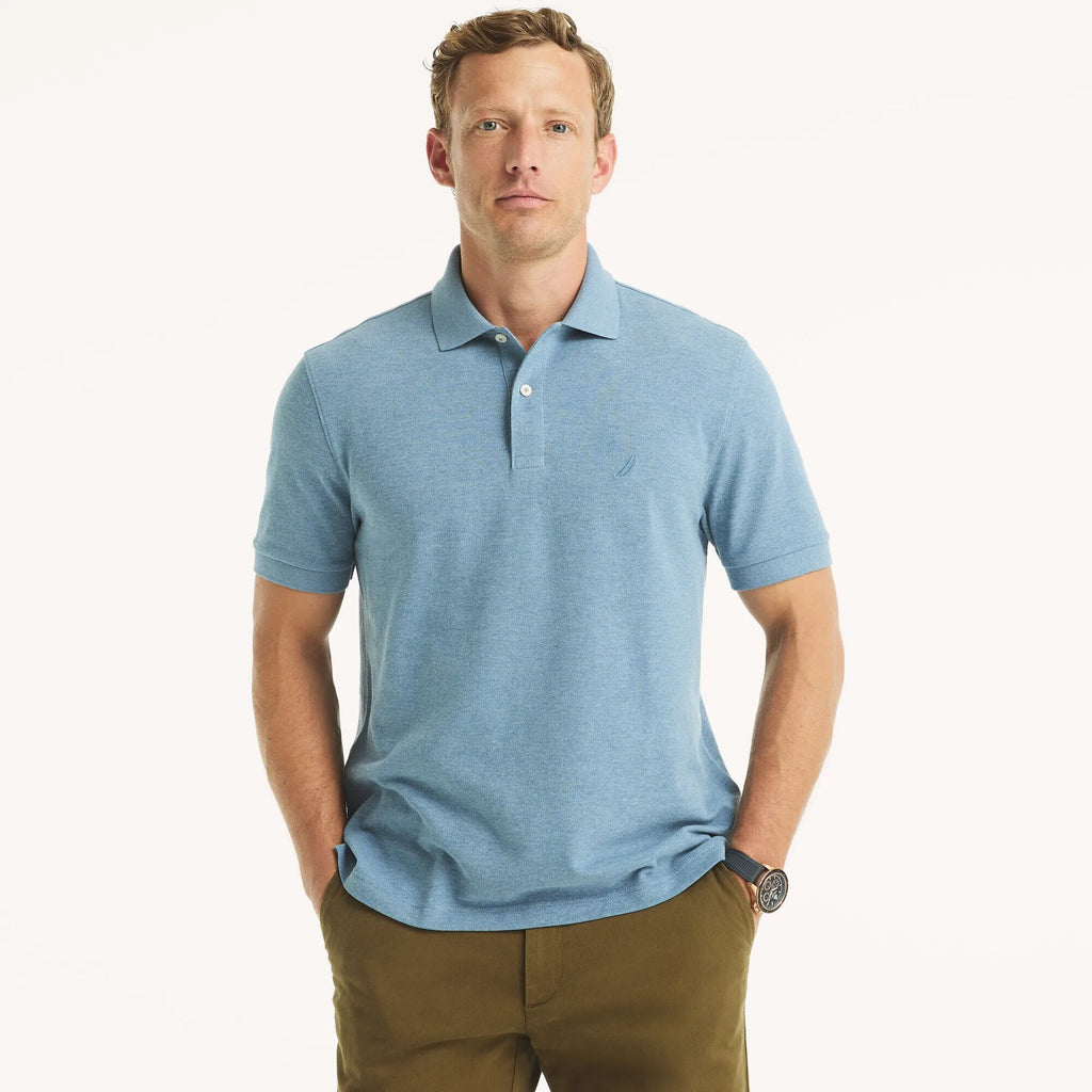 Chemise regular unicolor con logo heathered mismo color