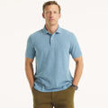 Chemise regular unicolor con logo heathered mismo color