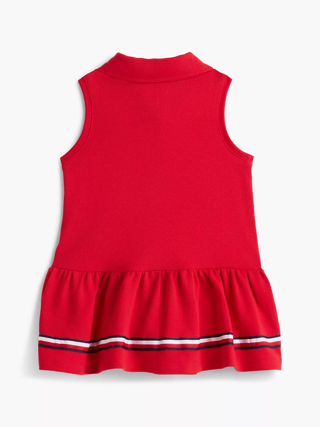 Vestido unicolor sin mangas con logo para pequeñas