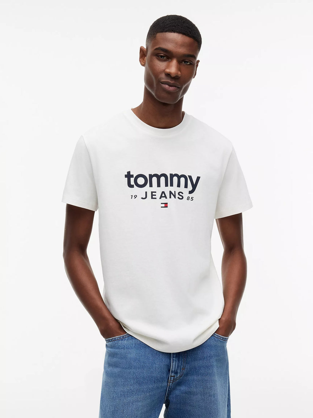 Franela cuello redondo con logo central TOMMY JEANS