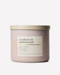 Vela 3 mechas Cranberry & Pomegranate