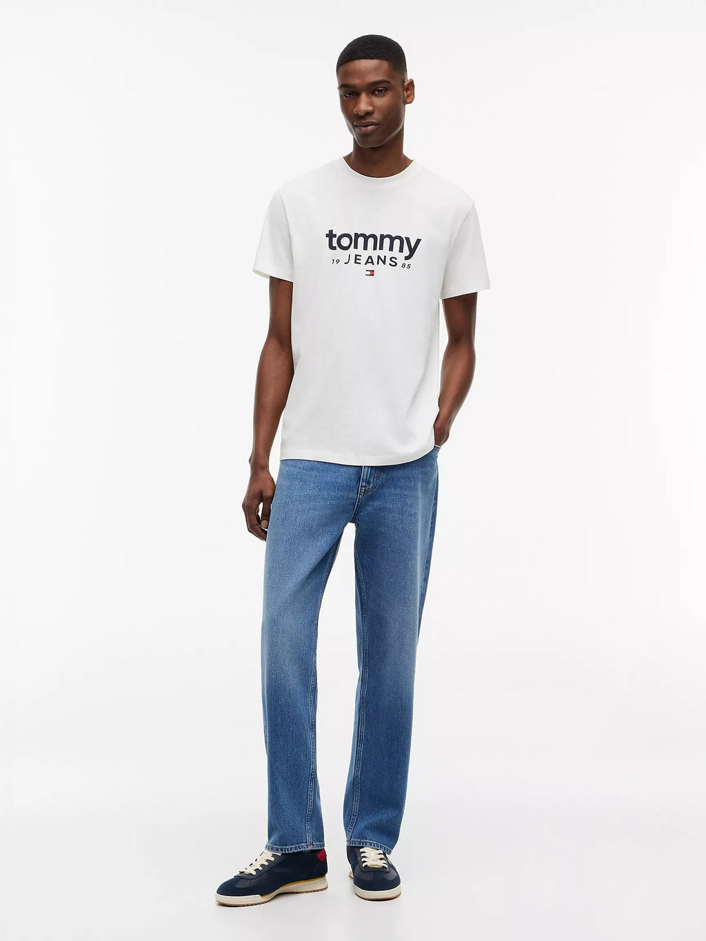 Franela cuello redondo con logo central TOMMY JEANS