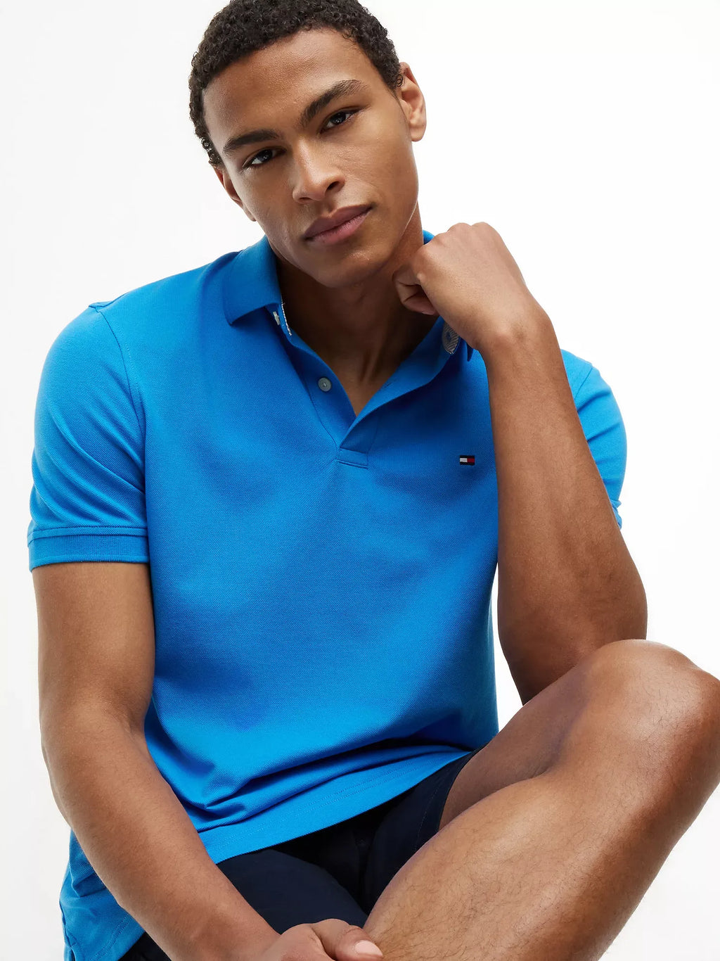 Chemise regular unicolor con logo