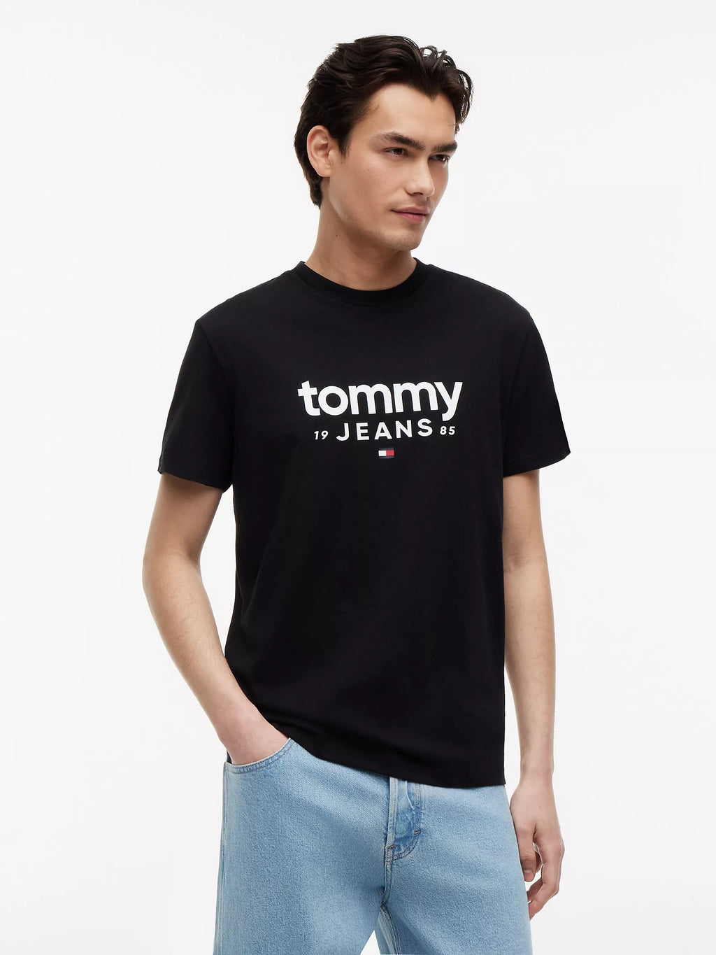 Franela cuello redondo con logo central TOMMY JEANS