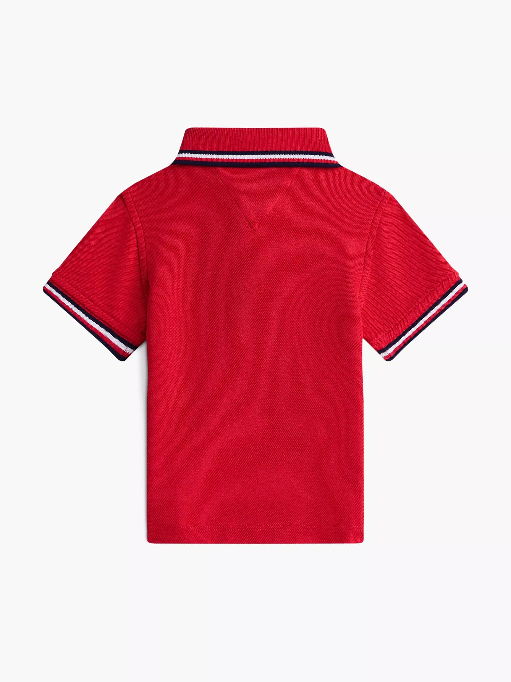 Chemise unicolor con cuello ribeteado para pequeños